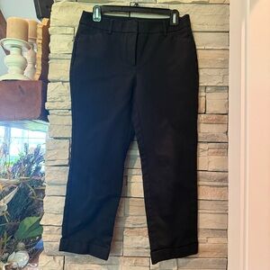 Chico's Women's Size 00 So Slimming Black Crop Pants